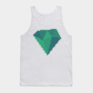 Emerald Gem Pixel Art Tank Top